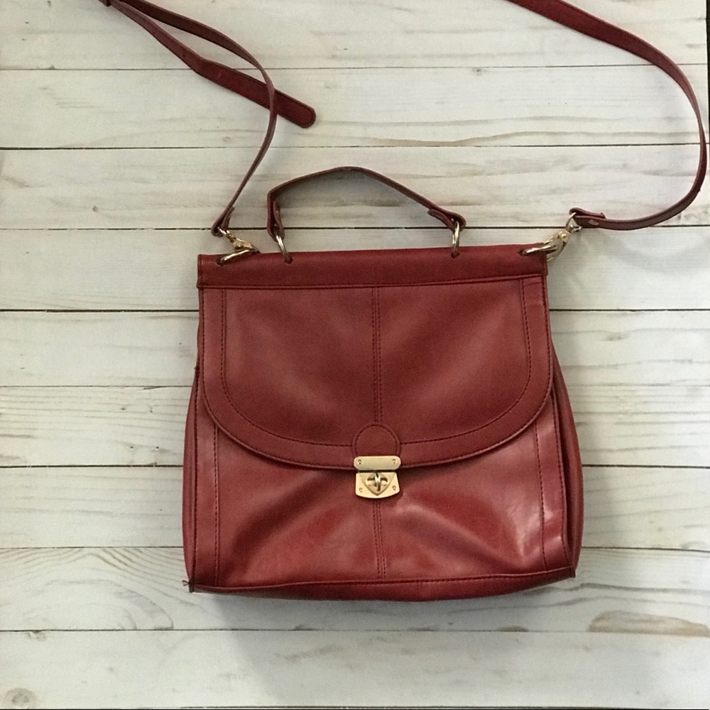 Red Briefcase Style Kimchi Blue Purse